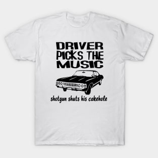 Supernatural Driver Picks The Music T-Shirt T-Shirt